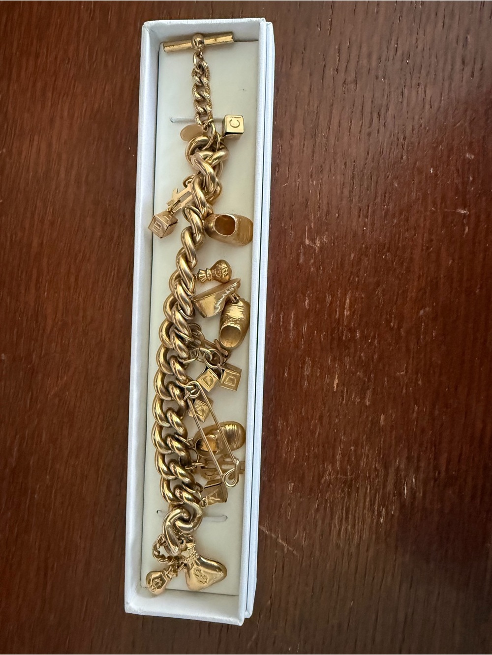 Kirks Folly Charm Bracelet Baby Theme Gold Tone - Picture 4 of 4